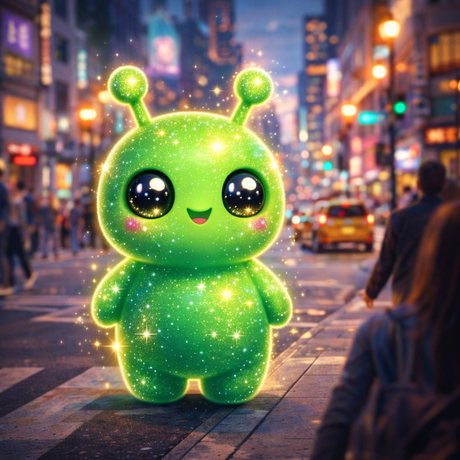 A different alien on the same city street