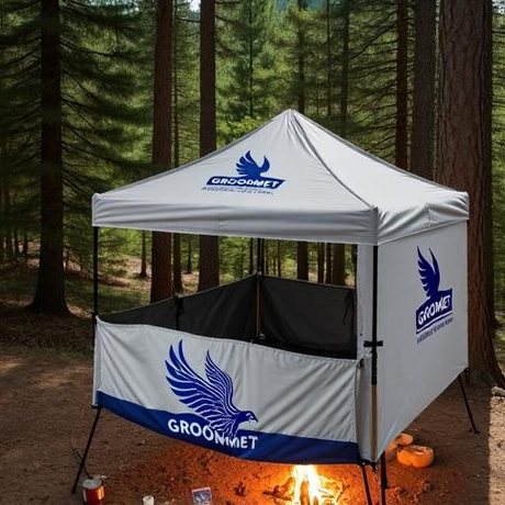 A canopy tent: reference view